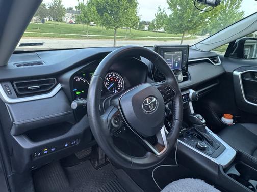 Gray 2021 Toyota RAV4 Hybrid XLE Premium