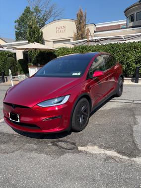 Red 2026 Tesla Model X Plaid