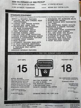 2000 Chevrolet Silverado 1500 LS
