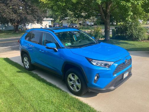 Blue 2019 Toyota RAV4 XLE