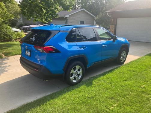 Blue 2019 Toyota RAV4 XLE