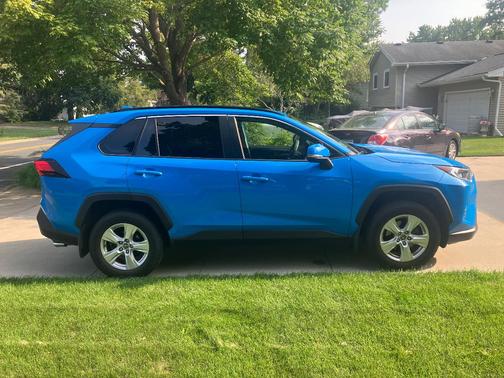 Blue 2019 Toyota RAV4 XLE
