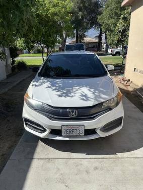 White 2014 Honda Civic LX