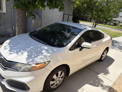 White 2014 Honda Civic LX