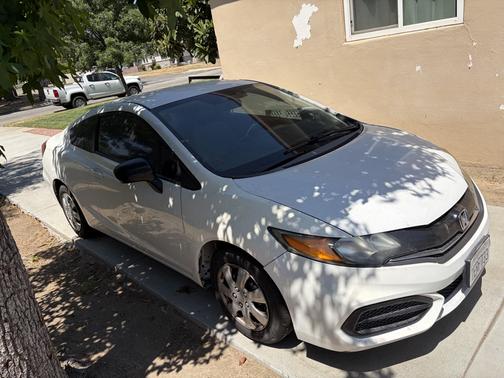 White 2014 Honda Civic LX