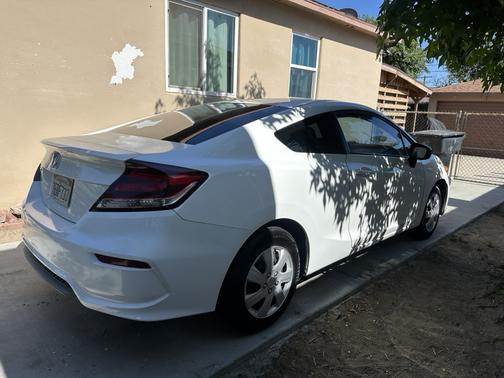 White 2014 Honda Civic LX