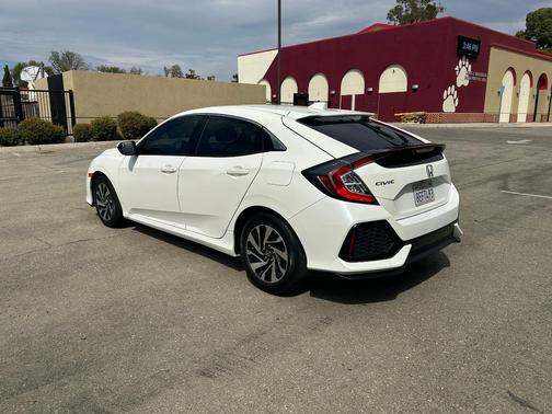 White 2018 Honda Civic LX