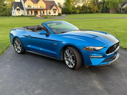 Blue 2019 Ford Mustang GT Premium