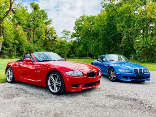Blue 2001 BMW M Roadster