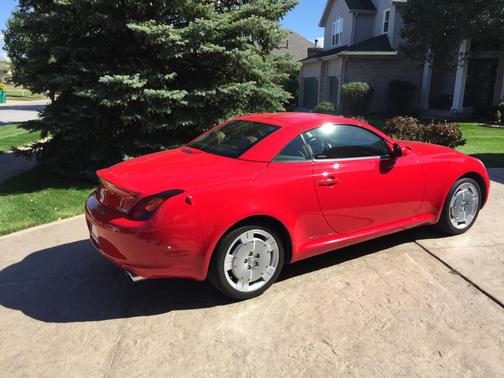 Red 2002 Lexus SC 430 Base