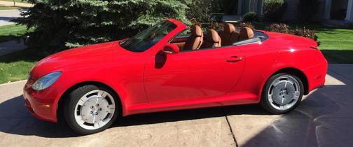 Red 2002 Lexus SC 430 Base