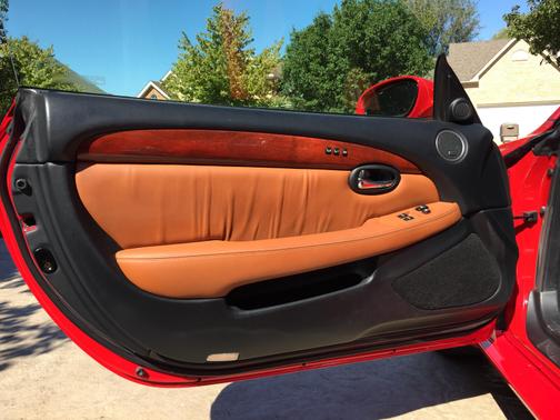 Red 2002 Lexus SC 430 Base