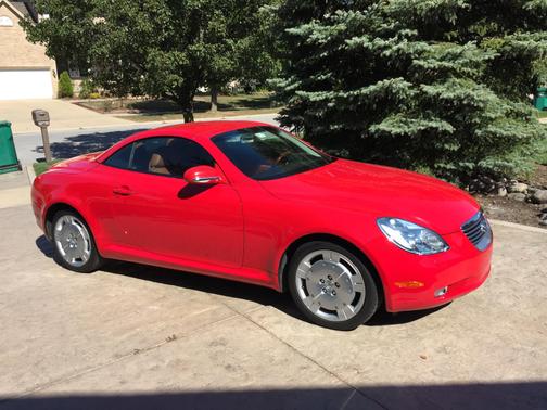 Red 2002 Lexus SC 430 Base