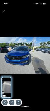 Blue 2019 Honda Civic Sport