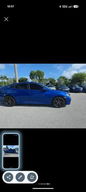 Blue 2019 Honda Civic Sport