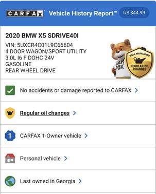 2020 BMW X5 sDrive40i
