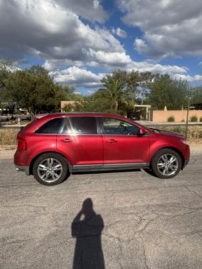 Red 2011 Ford Edge Limited