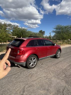 Red 2011 Ford Edge Limited