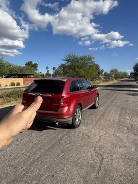 Red 2011 Ford Edge Limited