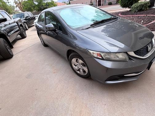 Gray 2013 Honda Civic LX