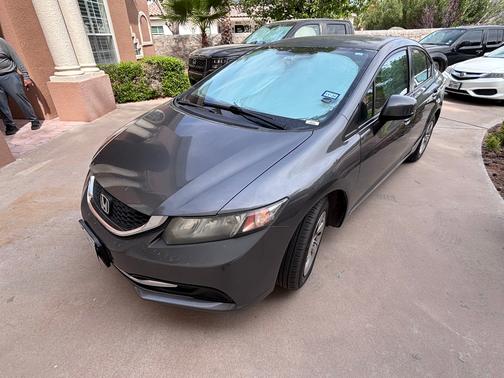 Gray 2013 Honda Civic LX