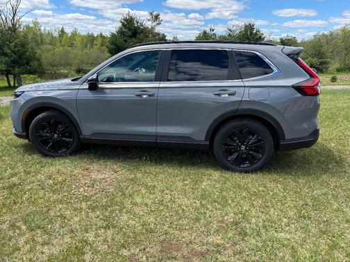 Gray 2025 Honda CR-V Hybrid Sport Touring