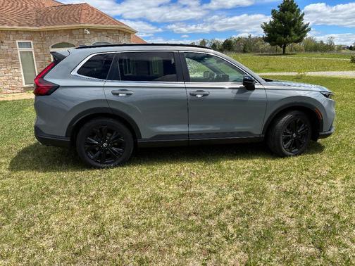 Gray 2025 Honda CR-V Hybrid Sport Touring