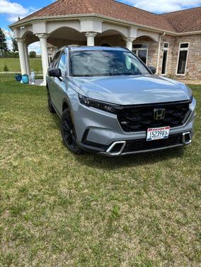 Gray 2025 Honda CR-V Hybrid Sport Touring
