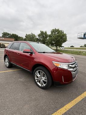 Red 2013 Ford Edge Limited