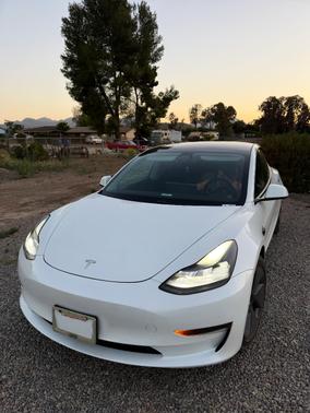 White 2021 Tesla Model 3 Standard Range Plus