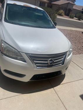 White 2015 Nissan Sentra SV