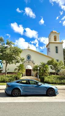 Blue 2026 Tesla Model S Plaid