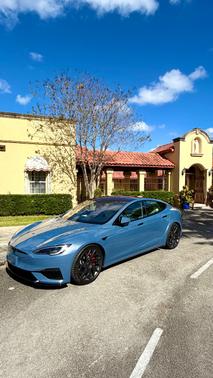 Blue 2026 Tesla Model S Plaid