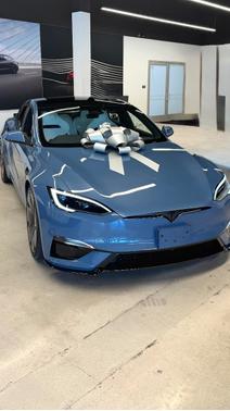Blue 2026 Tesla Model S Plaid