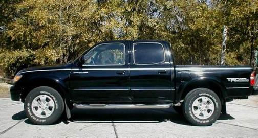 Black 2003 Toyota Tacoma PreRunner Double Cab