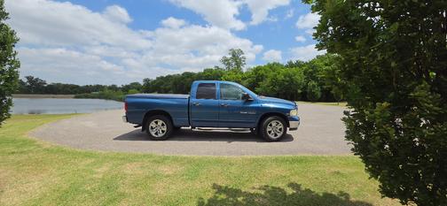 Blue 2005 Dodge Ram 1500 SLT Quad Cab