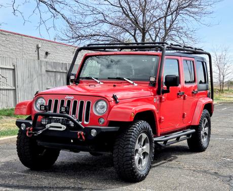Red 2017 Jeep Wrangler Unlimited Sahara