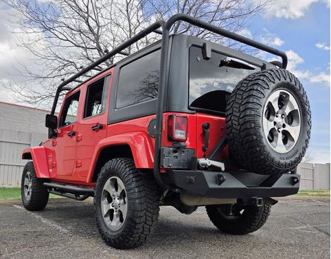 Red 2017 Jeep Wrangler Unlimited Sahara