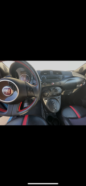 Blue 2015 FIAT 500e Battery Electric
