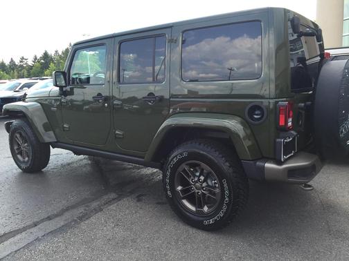 Green 2016 Jeep Wrangler Unlimited Sahara