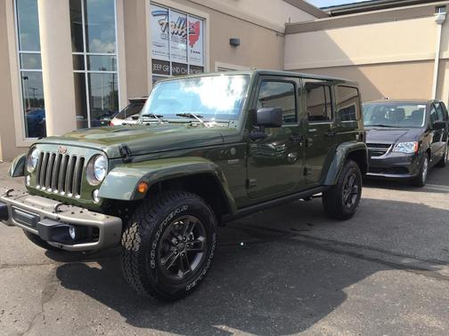 Green 2016 Jeep Wrangler Unlimited Sahara