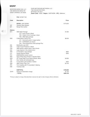 2023 Mercedes-Benz AMG G 63 4MATIC