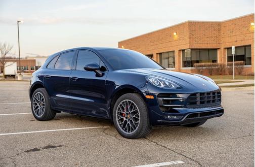 Blue 2017 Porsche Macan Macan Turbo with Performance Package