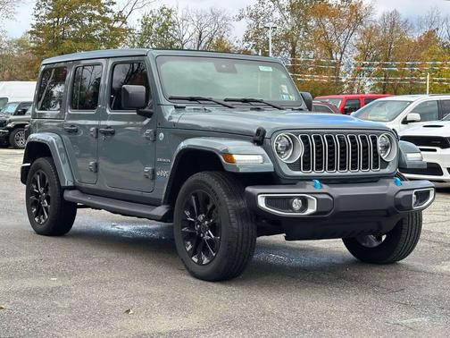 Gray 2024 Jeep Wrangler 4xe Sahara