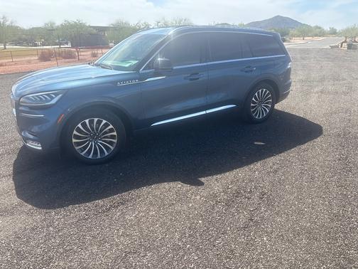 Blue 2020 Lincoln Aviator Reserve RWD