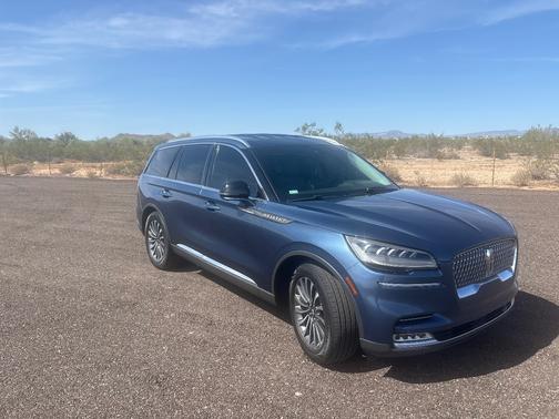 Blue 2020 Lincoln Aviator Reserve RWD
