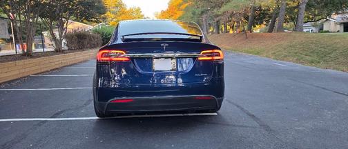 Blue 2021 Tesla Model X Long Range Plus