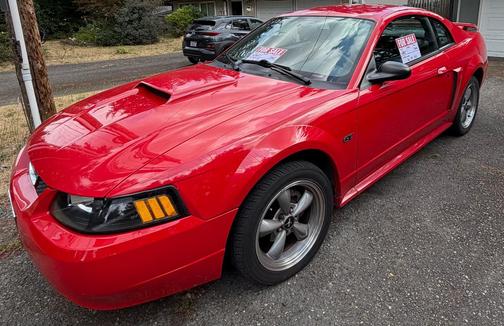 Red 2002 Ford Mustang GT