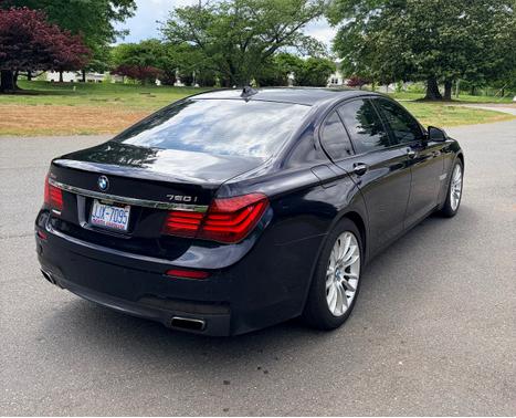 Blue 2015 BMW 750 i xDrive