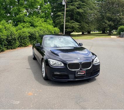 Blue 2015 BMW 750 i xDrive
